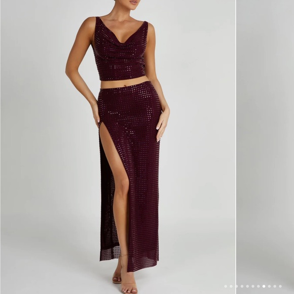 Meshki Ellery Square Diamanté Top & Skirt - Picture 8 of 8